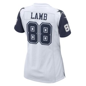 CeeDee Lamb Dallas Cowboys Nike Women's 2nd Alternate Game Jersey - White photo 3 Jersey4u