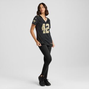 Chase Hansen New Orleans Saints Nike Women's Game Jersey - Black photo 4 Jersey4u