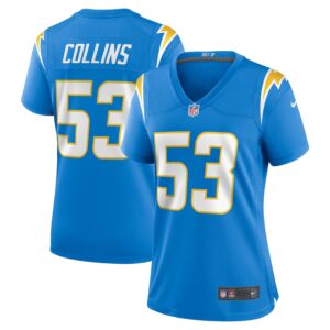 Chris Collins Los Angeles Chargers Nike Women's Team Game Jersey -  Powder Blue photo 1 Jersey4u
