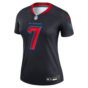 C.J. Stroud Houston Texans Nike Women's Alternate Legend Player Performance Top -  Navy photo 2 Jersey4u