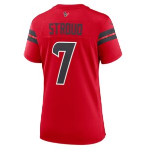 C.J. Stroud Houston Texans Nike Women's Alternate Game Jersey - Red photo 3 Jersey4u