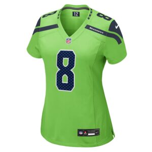 Coby Bryant Seattle Seahawks Nike Women's  Game Jersey - Neon Green photo 2 Jersey4u