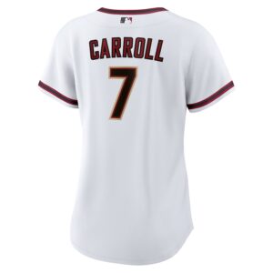 Corbin Carroll Arizona Diamondbacks Nike Women's Home Jersey4u Player Jersey - White photo 3 Jersey4u