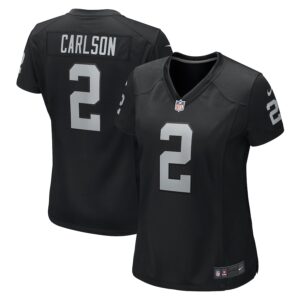 Daniel Carlson Las Vegas Raiders Nike Women's  Game Jersey -  Black photo 1 Jersey4u