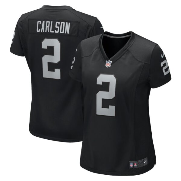 Daniel Carlson Las Vegas Raiders Nike Women's  Game Jersey -  Black photo 1 Jersey4u