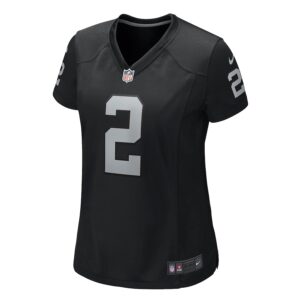 Daniel Carlson Las Vegas Raiders Nike Women's  Game Jersey -  Black photo 2 Jersey4u