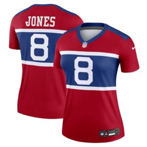 Daniel Jones New York Giants Nike Women's Alternate Legend Player Performance Top -  Red photo 1 Jersey4u