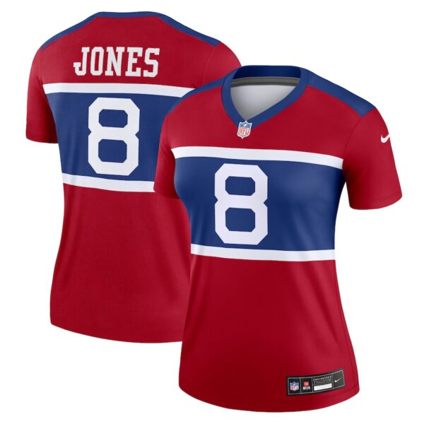 Daniel Jones New York Giants Nike Women's Alternate Legend Player Performance Top -  Red photo 1 Jersey4u