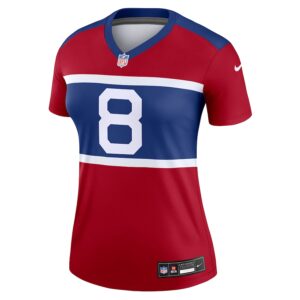 Daniel Jones New York Giants Nike Women's Alternate Legend Player Performance Top -  Red photo 2 Jersey4u