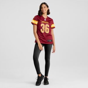 Danny Johnson Washington Commanders Nike Women's  Game Jersey -  Burgundy photo 4 Jersey4u