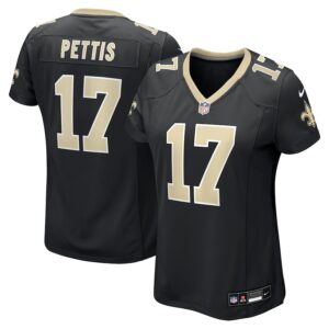 Dante Pettis New Orleans Saints Nike Women's  Game Jersey -  Black photo 1 Jersey4u