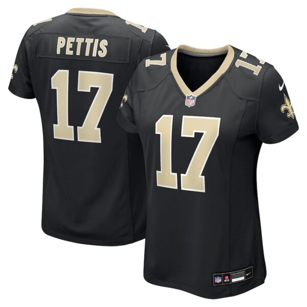 Dante Pettis New Orleans Saints Nike Women's  Game Jersey -  Black photo 1 Jersey4u