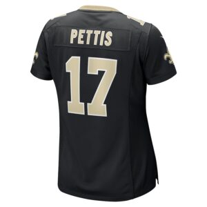 Dante Pettis New Orleans Saints Nike Women's  Game Jersey -  Black photo 3 Jersey4u