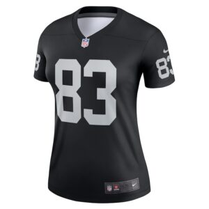 Darren Waller Las Vegas Raiders Nike Women's Team Legend Player Performance Top -  Black photo 2 Jersey4u