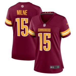 Dax Milne Washington Commanders Nike Women's  Game Jersey -  Burgundy photo 1 Jersey4u