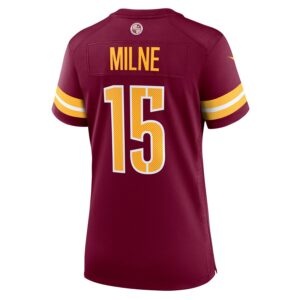 Dax Milne Washington Commanders Nike Women's  Game Jersey -  Burgundy photo 3 Jersey4u