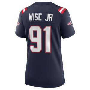 Deatrich Wise Jr. New England Patriots Nike Women's Game Jersey - Navy photo 3 Jersey4u