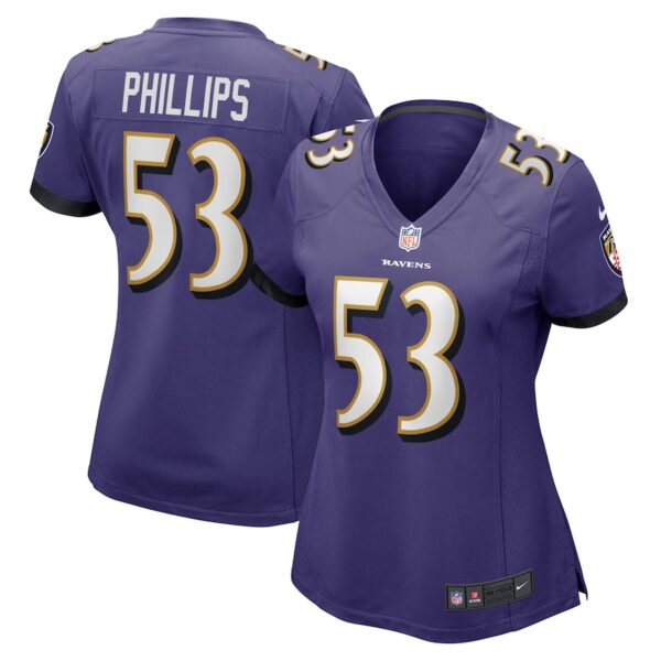 Del'Shawn Phillips Baltimore Ravens Nike Women's Game Player Jersey - Purple photo 1 Jersey4u