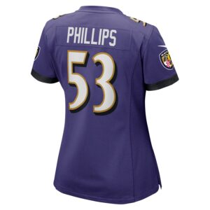 Del'Shawn Phillips Baltimore Ravens Nike Women's Game Player Jersey - Purple photo 3 Jersey4u