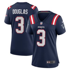Demario Douglas New England Patriots Nike Women's  Game Jersey -  Navy photo 1 Jersey4u