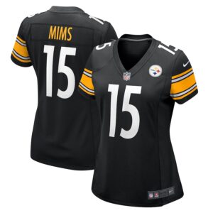 Denzel Mims Pittsburgh Steelers Nike Women's Game Jersey - Black photo 1 Jersey4u
