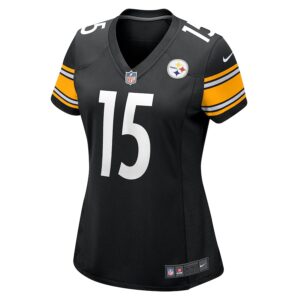 Denzel Mims Pittsburgh Steelers Nike Women's Game Jersey - Black photo 2 Jersey4u