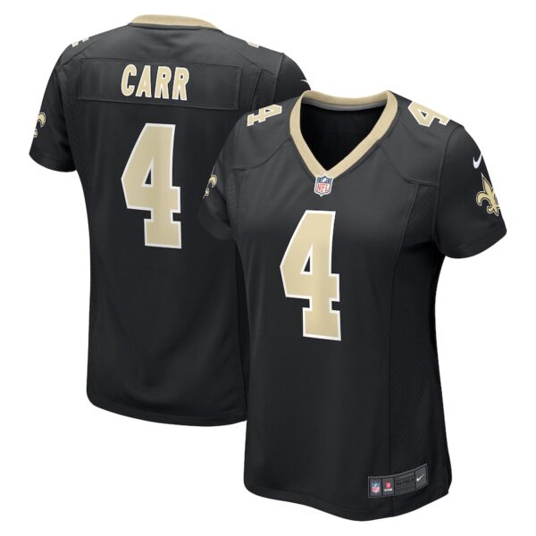 Derek Carr New Orleans Saints Nike Women's Game Jersey - Black photo 1 Jersey4u