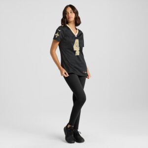 Derek Carr New Orleans Saints Nike Women's Game Jersey - Black photo 4 Jersey4u