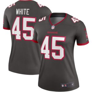 Devin White Tampa Bay Buccaneers Nike Women's Alternate Legend Player Performance Top -  Pewter photo 1 Jersey4u