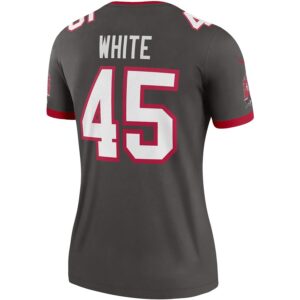 Devin White Tampa Bay Buccaneers Nike Women's Alternate Legend Player Performance Top -  Pewter photo 3 Jersey4u