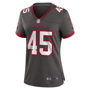 Devin White Tampa Bay Buccaneers Nike Women's Game Jersey - Pewter photo 2 Jersey4u