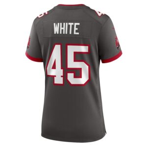 Devin White Tampa Bay Buccaneers Nike Women's Game Jersey - Pewter photo 3 Jersey4u