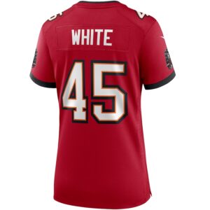 Devin White Tampa Bay Buccaneers Nike Women's Game Player Jersey - Red photo 3 Jersey4u