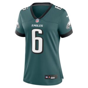 DeVonta Smith Philadelphia Eagles Nike Women's Team Game Jersey - Midnight Green photo 2 Jersey4u