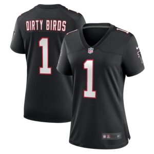 Dirty Birds Atlanta Falcons Nike Women's Throwback Game Jersey - Black photo 1 Jersey4u