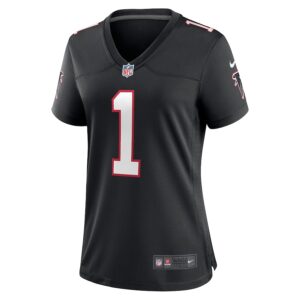 Dirty Birds Atlanta Falcons Nike Women's Throwback Game Jersey - Black photo 2 Jersey4u