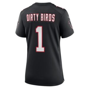Dirty Birds Atlanta Falcons Nike Women's Throwback Game Jersey - Black photo 3 Jersey4u