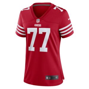 Dominick Puni San Francisco 49ers Nike Women's Team Game Jersey -  Scarlet photo 2 Jersey4u