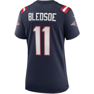 Drew Bledsoe New England Patriots Nike Women's Game Retired Player Jersey - Navy photo 3 Jersey4u