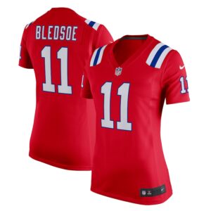 Drew Bledsoe New England Patriots Nike Women's Retired Game Jersey - Red photo 1 Jersey4u