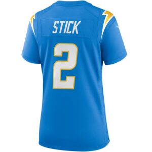 Easton Stick Los Angeles Chargers Nike Women's Game Jersey - Powder Blue photo 3 Jersey4u