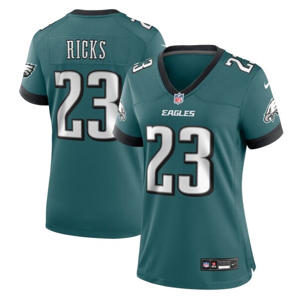 Eli Ricks Philadelphia Eagles Nike Women's Team Game Jersey - Midnight Green photo 1 Jersey4u