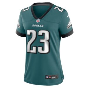 Eli Ricks Philadelphia Eagles Nike Women's Team Game Jersey - Midnight Green photo 2 Jersey4u