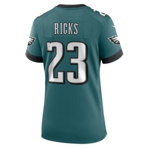 Eli Ricks Philadelphia Eagles Nike Women's Team Game Jersey - Midnight Green photo 3 Jersey4u