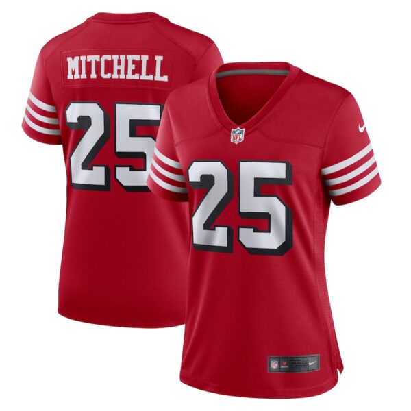 Elijah Mitchell San Francisco 49ers Nike Women's Alternate Team Game Jersey - Scarlet photo 1 Jersey4u