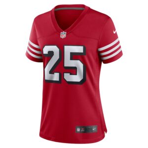 Elijah Mitchell San Francisco 49ers Nike Women's Alternate Team Game Jersey - Scarlet photo 2 Jersey4u