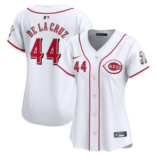 Elly De La Cruz Cincinnati Reds Nike Women's Home Limited Player Jersey – White photo 1 Jersey4u