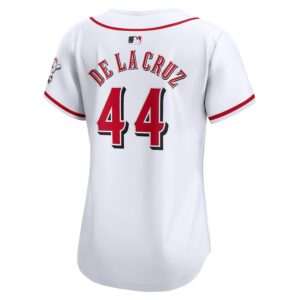 Elly De La Cruz Cincinnati Reds Nike Women's Home Limited Player Jersey – White photo 3 Jersey4u
