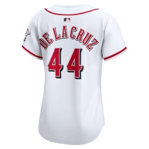 Elly De La Cruz Cincinnati Reds Nike Women's Home Limited Player Jersey – White photo 3 Jersey4u