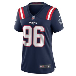 Eric Johnson II New England Patriots Nike Women's  Game Jersey -  Navy photo 2 Jersey4u